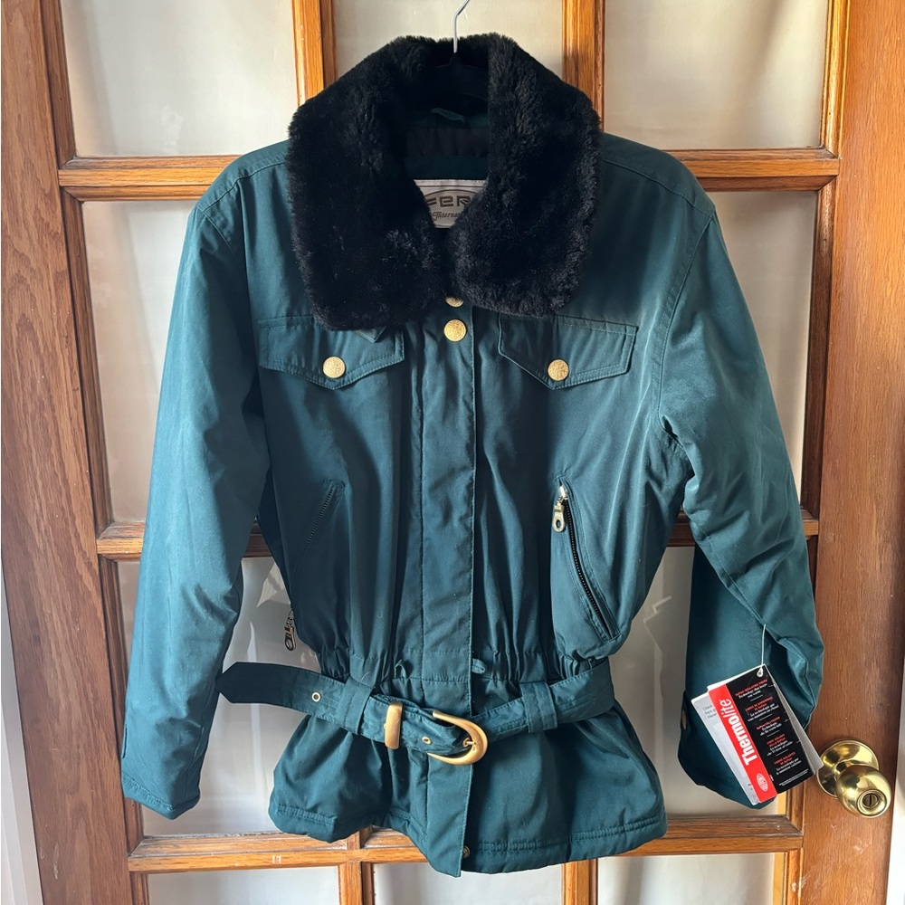 Vintage Winter Forest Green Coat